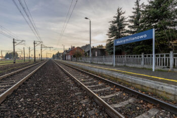 Stacja kolejowa Maksymilianowo przed przebudową
