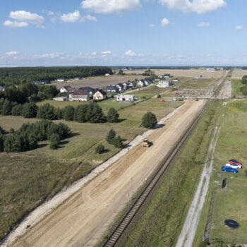 Wudzyn – prace ziemne, przygotowanie terenu pod montaż nowych torów