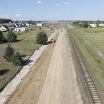 Wudzyn – prace ziemne, przygotowanie terenu pod montaż nowych torów